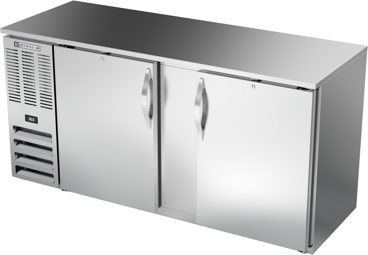 BBN68HC-S | 68" Narrow Depth Solid Doors Back Bar in Stainless Steel BBN68HC-S | 68" Narrow Depth Solid Doors Back Bar in Stainless Steel