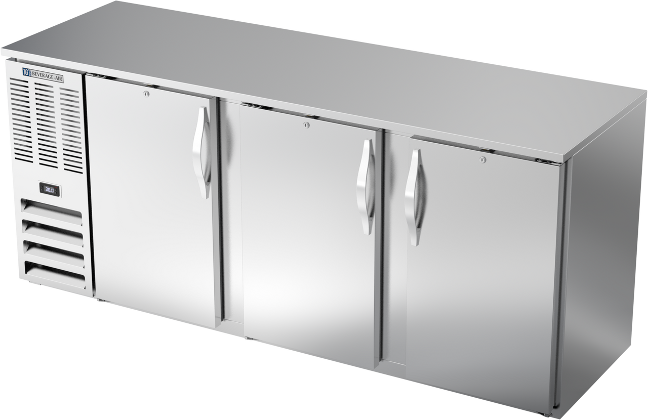 BBN78HC-S | 78" Narrow Depth Solid Doors Back Bar in Stainless Steel BBN78HC-S | 78" Narrow Depth Solid Doors Back Bar in Stainless Steel