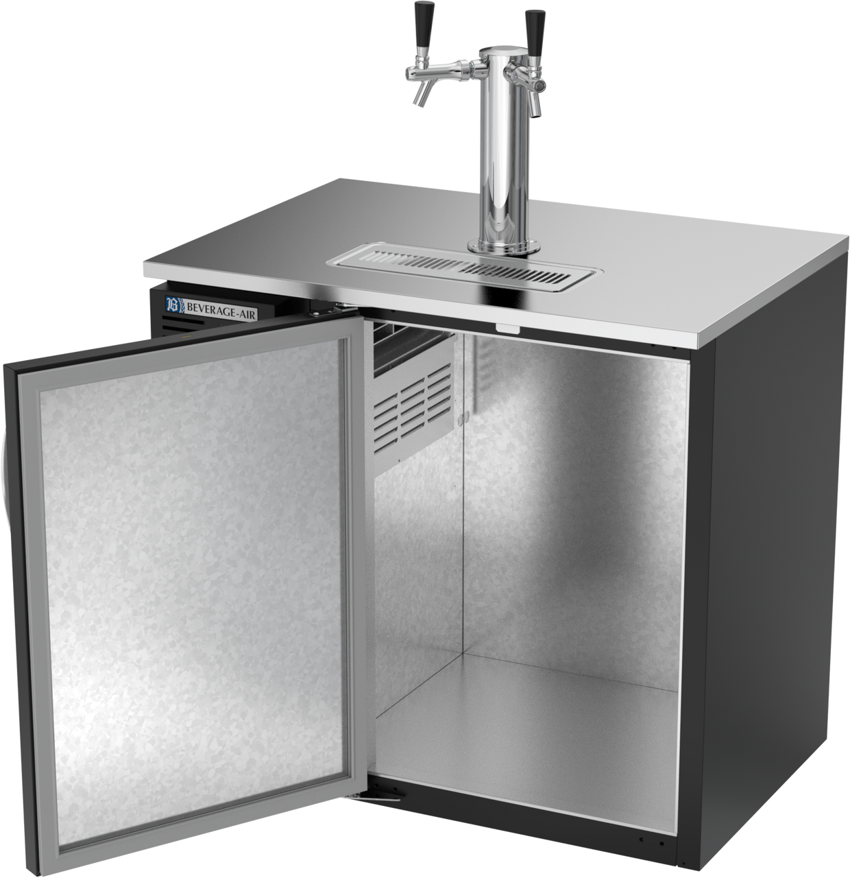 DDN36HC-B | 36" Narrow Depth Direct Draw Dispenser in Black