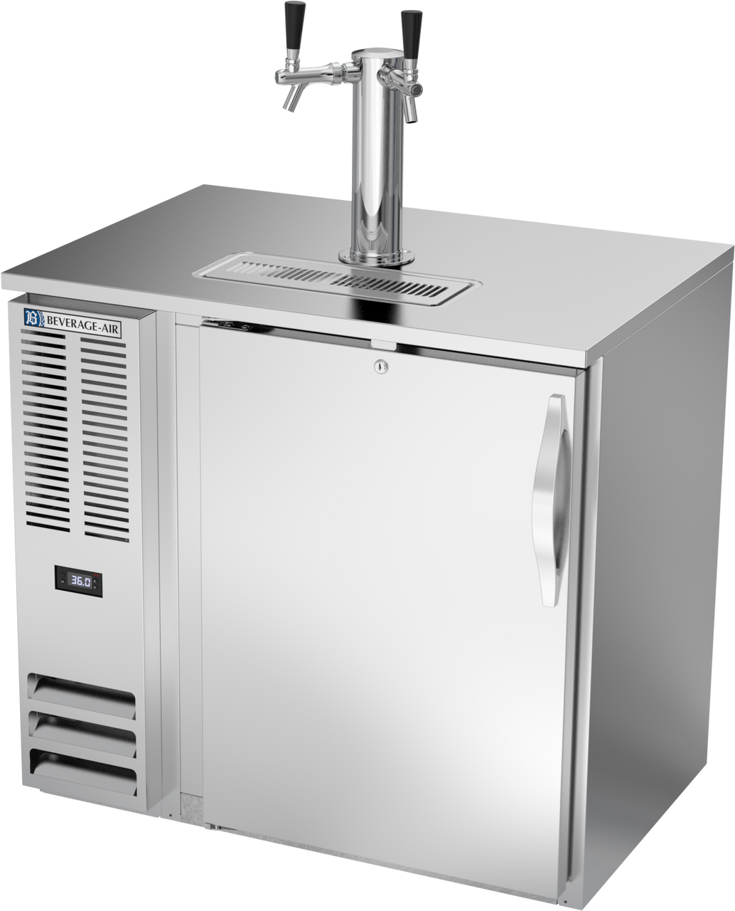 DDN36HC-S | 36" Narrow Depth Direct Draw Dispenser in Stainless Steel
