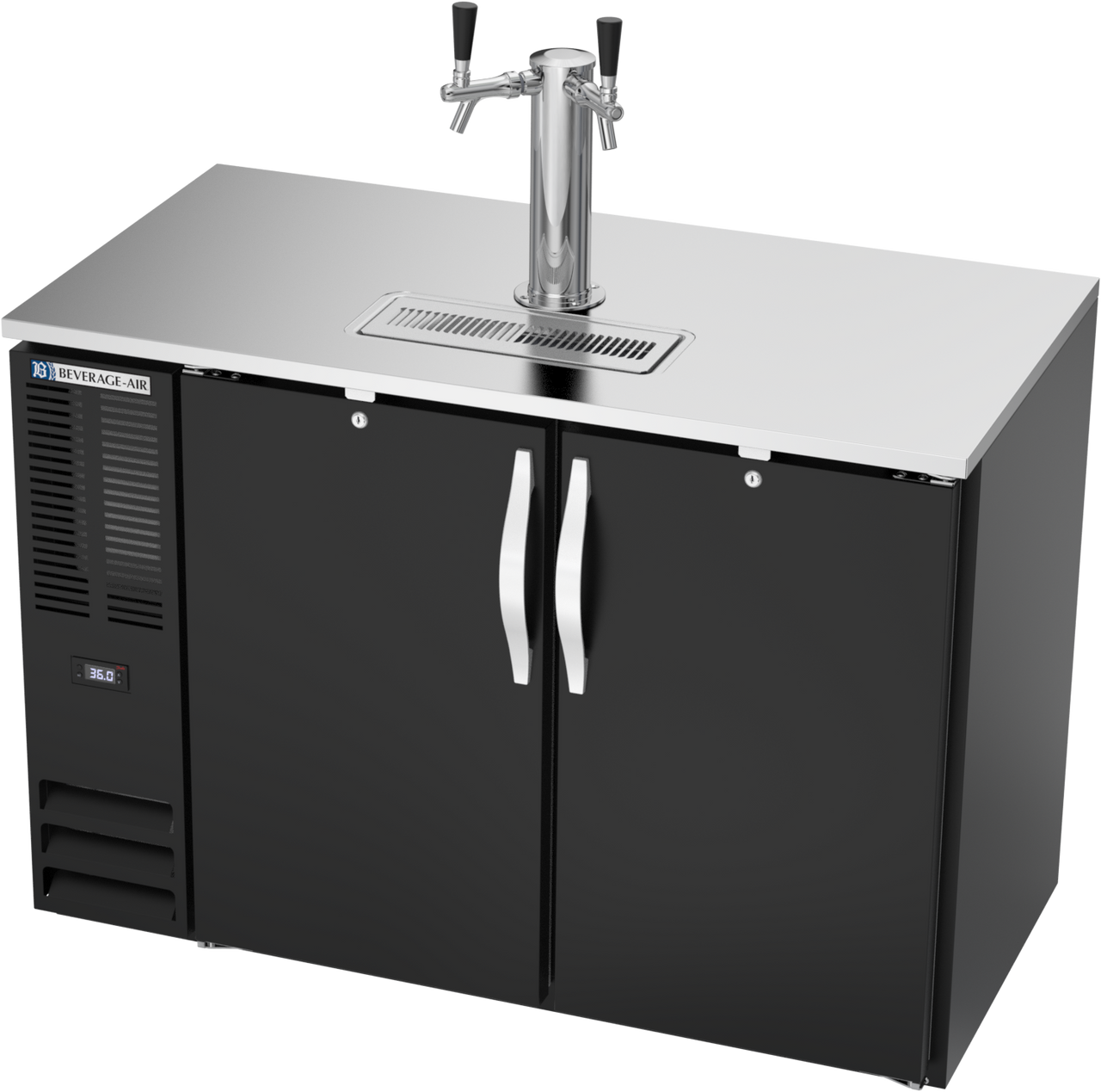 DDN48HC-B | 48" Narrow Depth Direct Draw Dispenser in Black