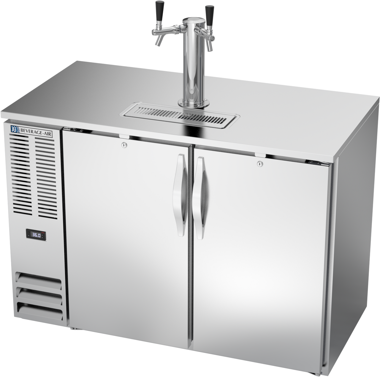 DDN48HC-S | 48" Narrow Depth Direct Draw Dispenser in Stainless Steel