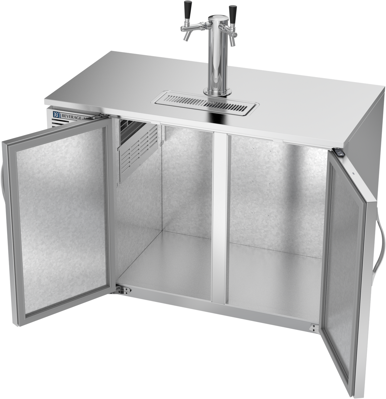 DDN48HC-S | 48" Narrow Depth Direct Draw Dispenser in Stainless Steel