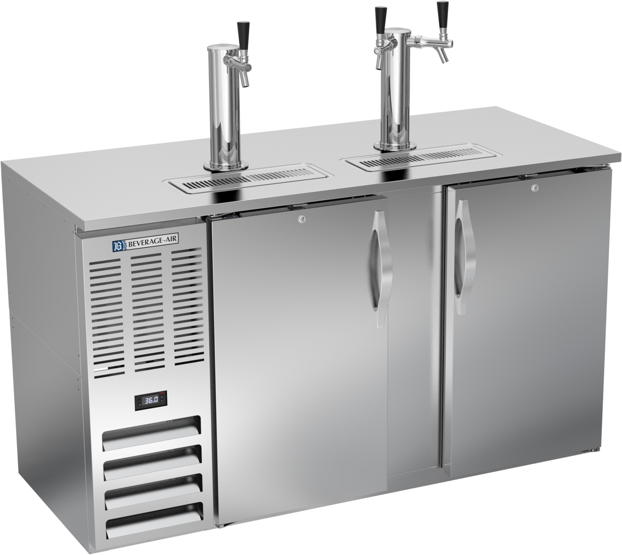 DDN58HC-S | 58" Narrow Depth Direct Draw Dispenser in Stainless Steel