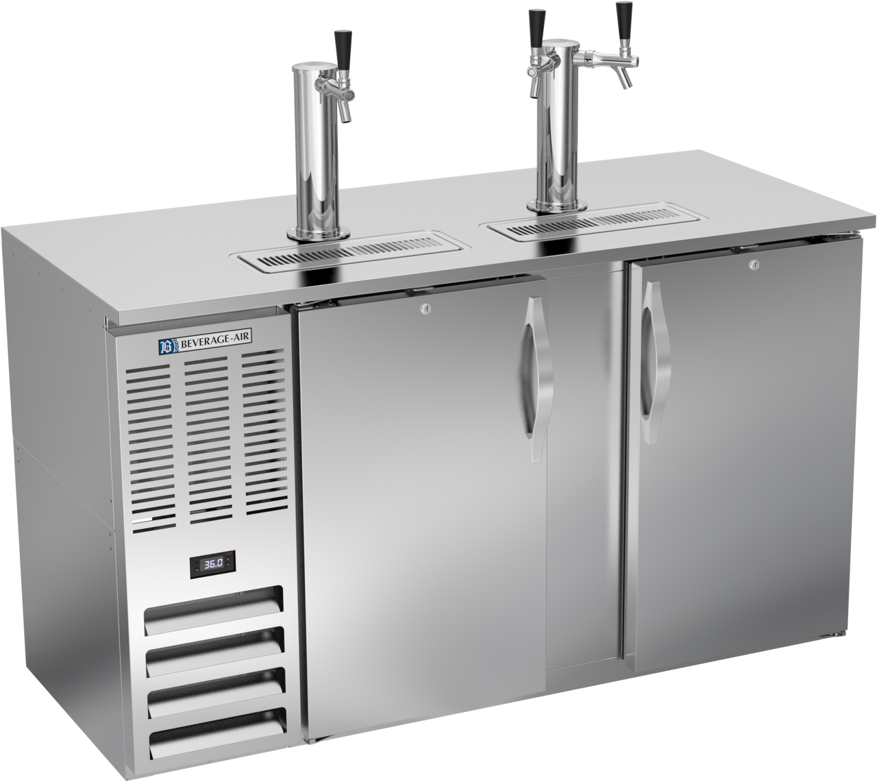 DDN58HC-S | 58" Narrow Depth Direct Draw Dispenser in Stainless Steel