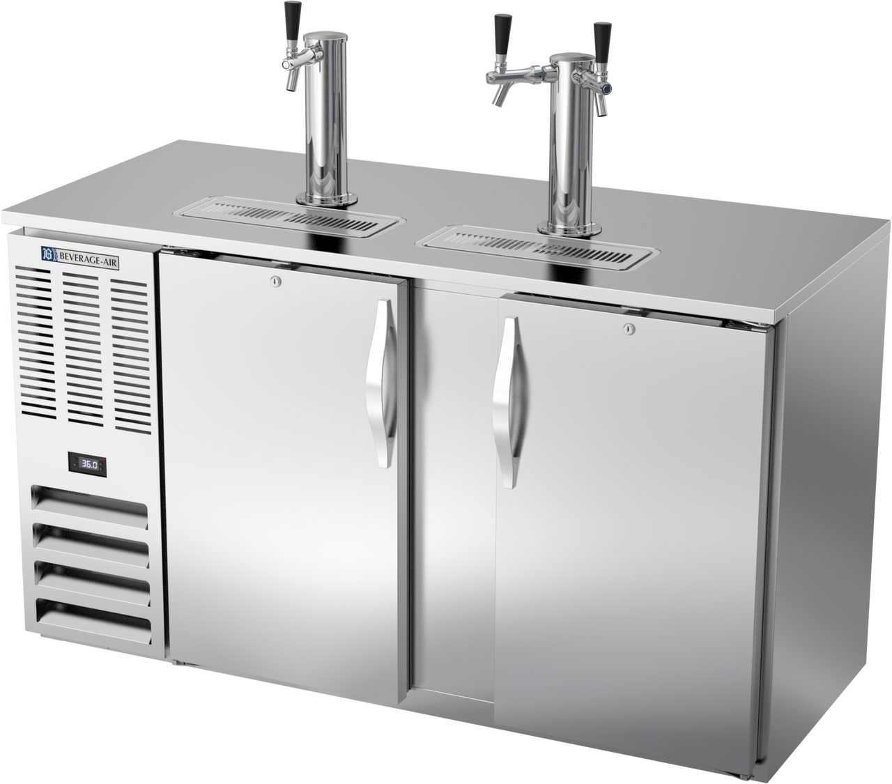 DDN58HC-S | 58" Narrow Depth Direct Draw Dispenser in Stainless Steel