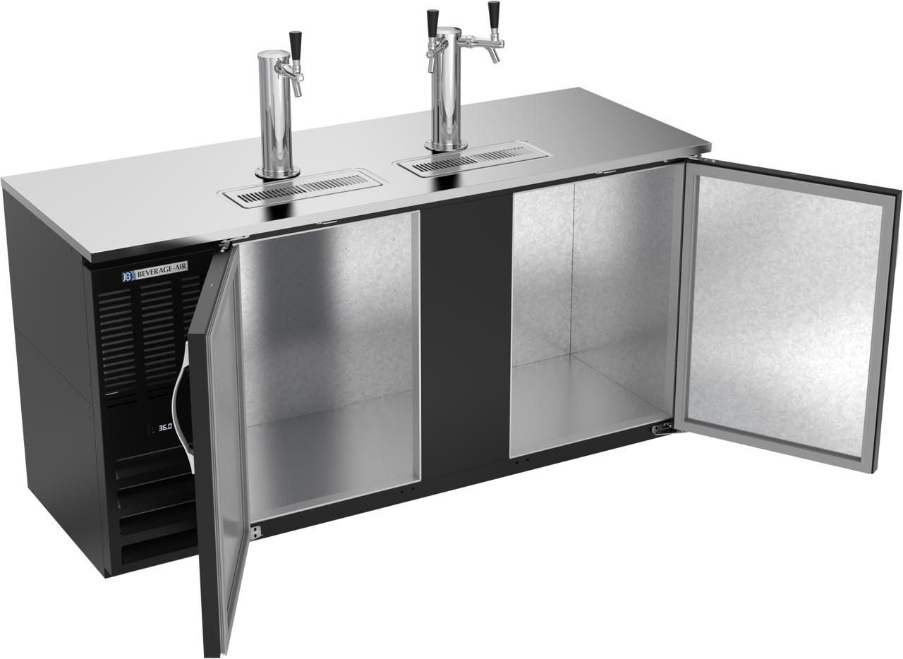 DDN68HC-B | 68" Narrow Depth Direct Draw Dispenser in Black