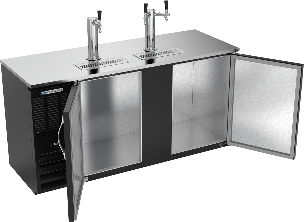 DDN68HC-B | 68" Narrow Depth Direct Draw Dispenser in Black