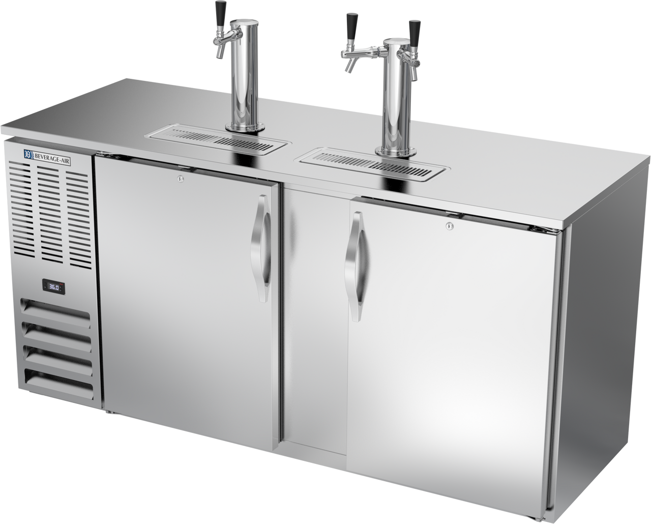 DDN68HC-S | 68" Narrow Depth Direct Draw Dispenser in Stainless Steel