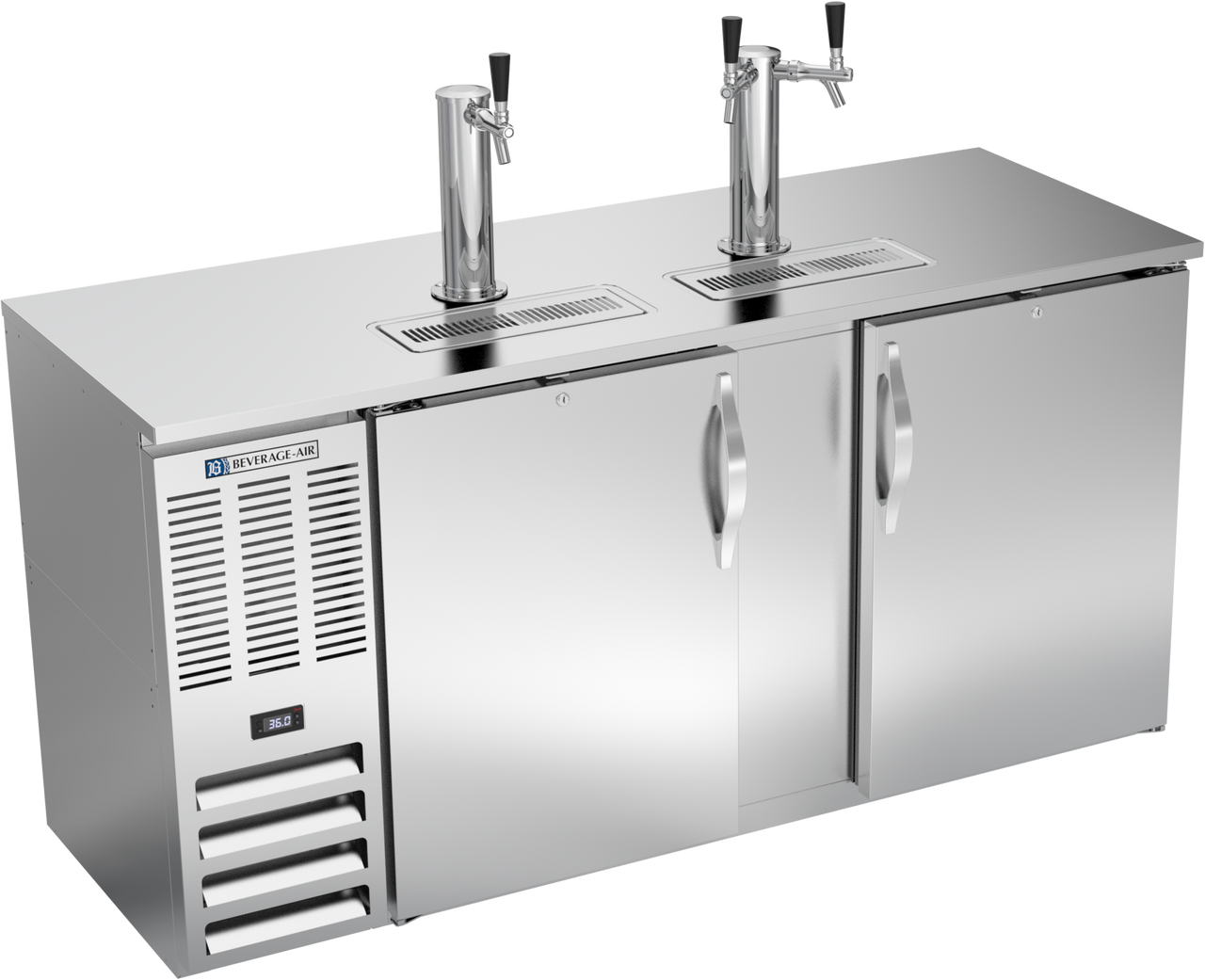 DDN68HC-S | 68" Narrow Depth Direct Draw Dispenser in Stainless Steel