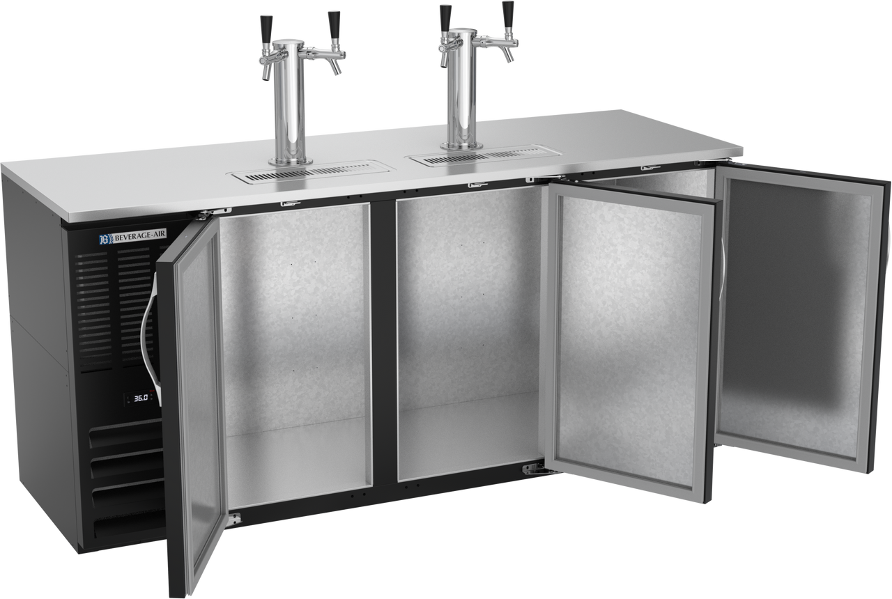 DDN72HC-B | 72" Narrow Depth Direct Draw Dispenser in Black