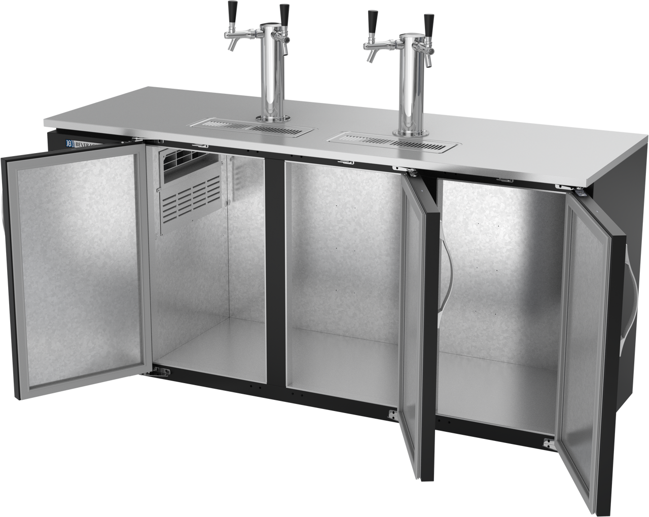 DDN72HC-B | 72" Narrow Depth Direct Draw Dispenser in Black