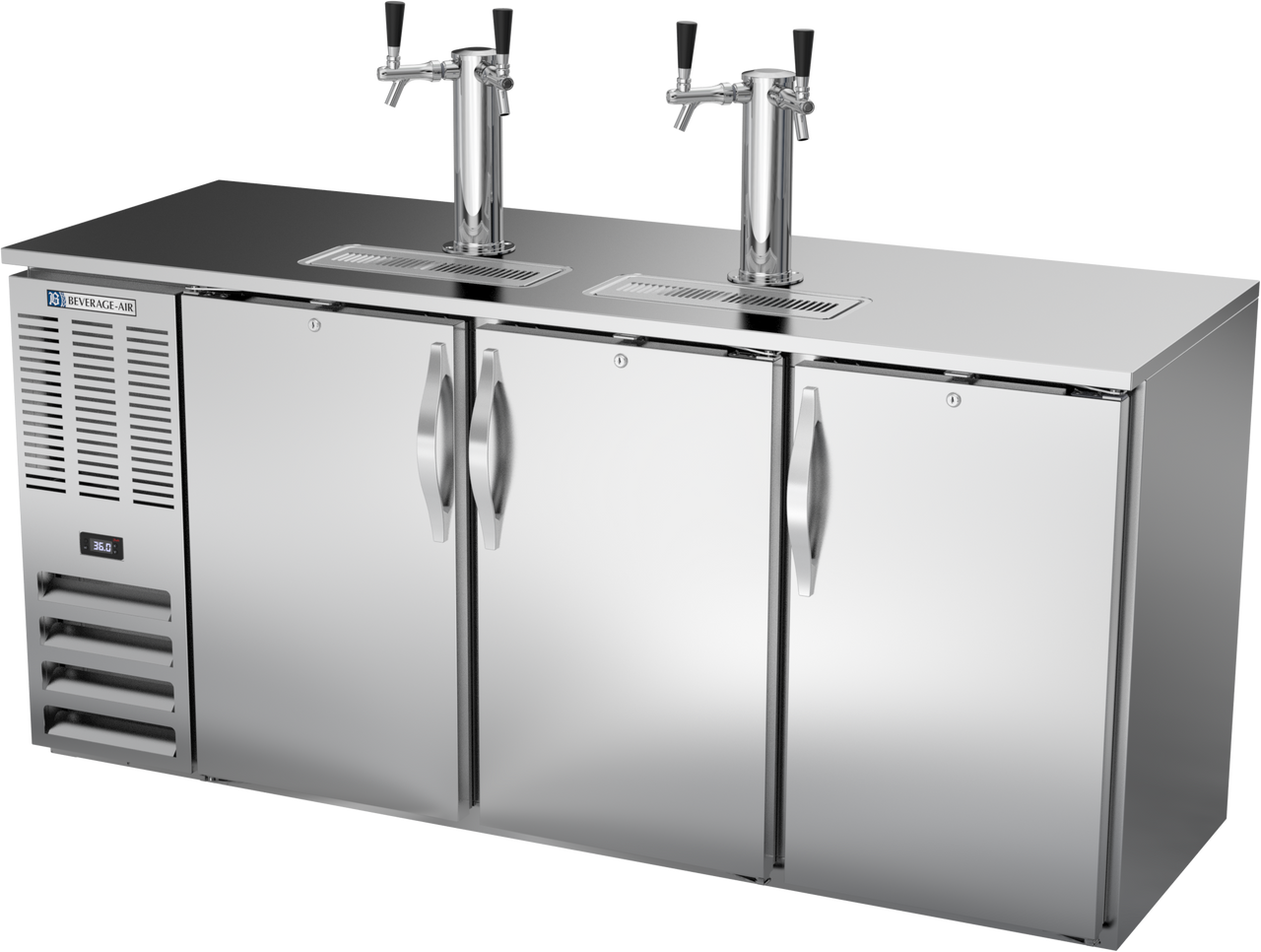 DDN72HC-S | 72" Narrow Depth Direct Draw Dispenser in Stainless Steel