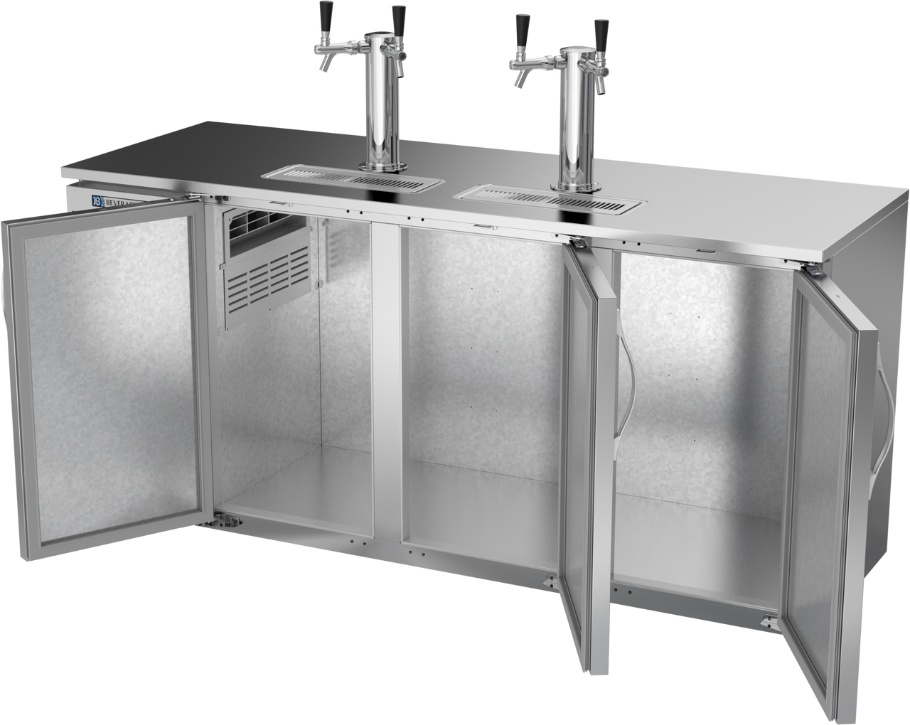 DDN72HC-S | 72" Narrow Depth Direct Draw Dispenser in Stainless Steel