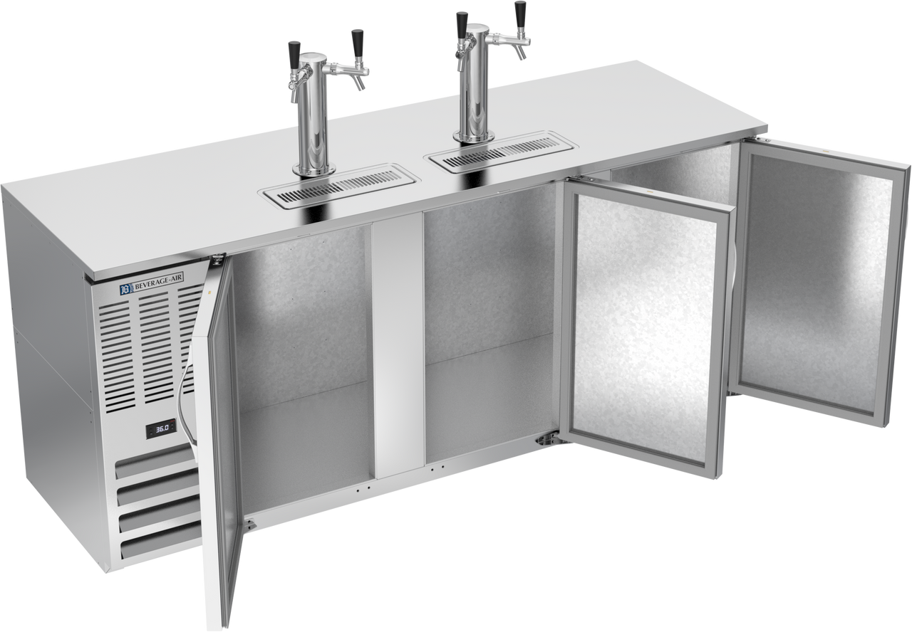 DDN78HC-S | 78" Narrow Depth Direct Draw Dispenser in Stainless Steel