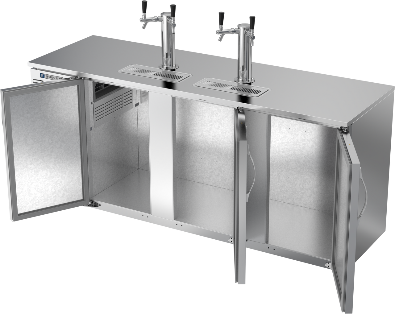 DDN78HC-S | 78" Narrow Depth Direct Draw Dispenser in Stainless Steel