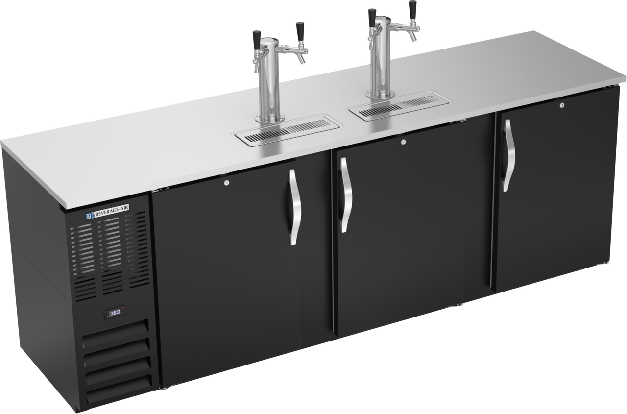 DDN94HC-B | 94" Narrow Depth Direct Draw Dispenser in Black