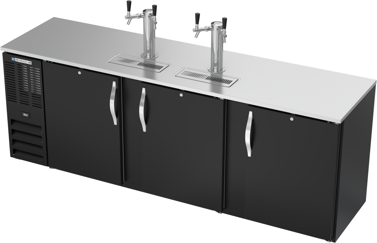 DDN94HC-B | 94" Narrow Depth Direct Draw Dispenser in Black