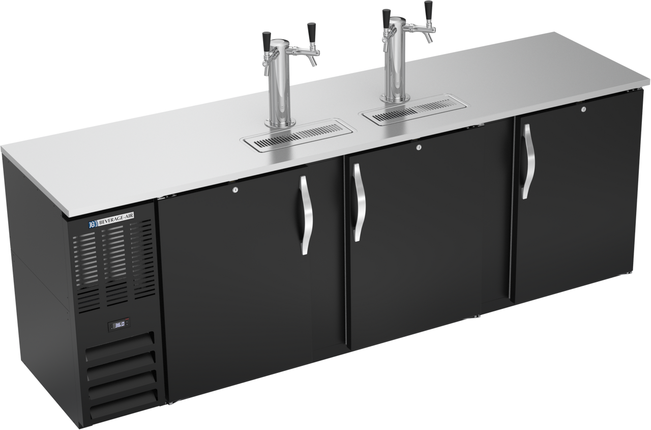 DDN94HC-B | 94" Narrow Depth Direct Draw Dispenser in Black