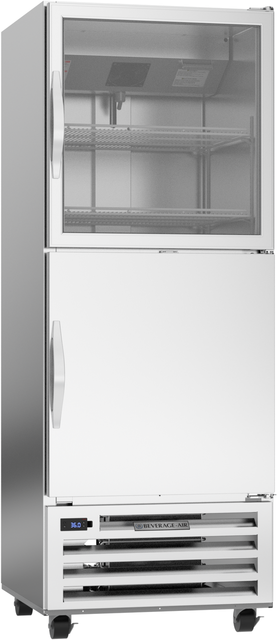 RI18HC-HGS | RI Series Half Glass Half Solid Reach-In Refrigerator