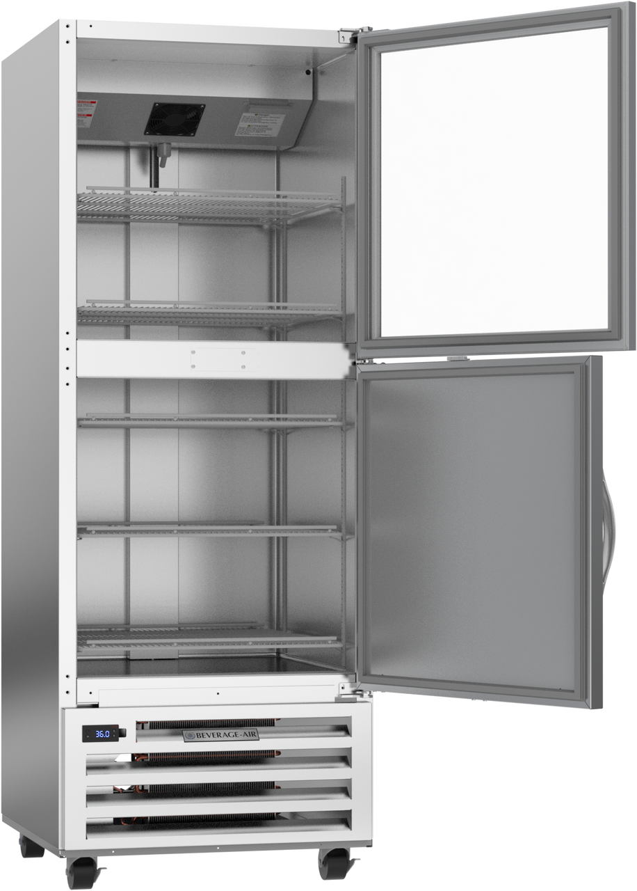 RI18HC-HGS | RI Series Half Glass Half Solid Reach-In Refrigerator