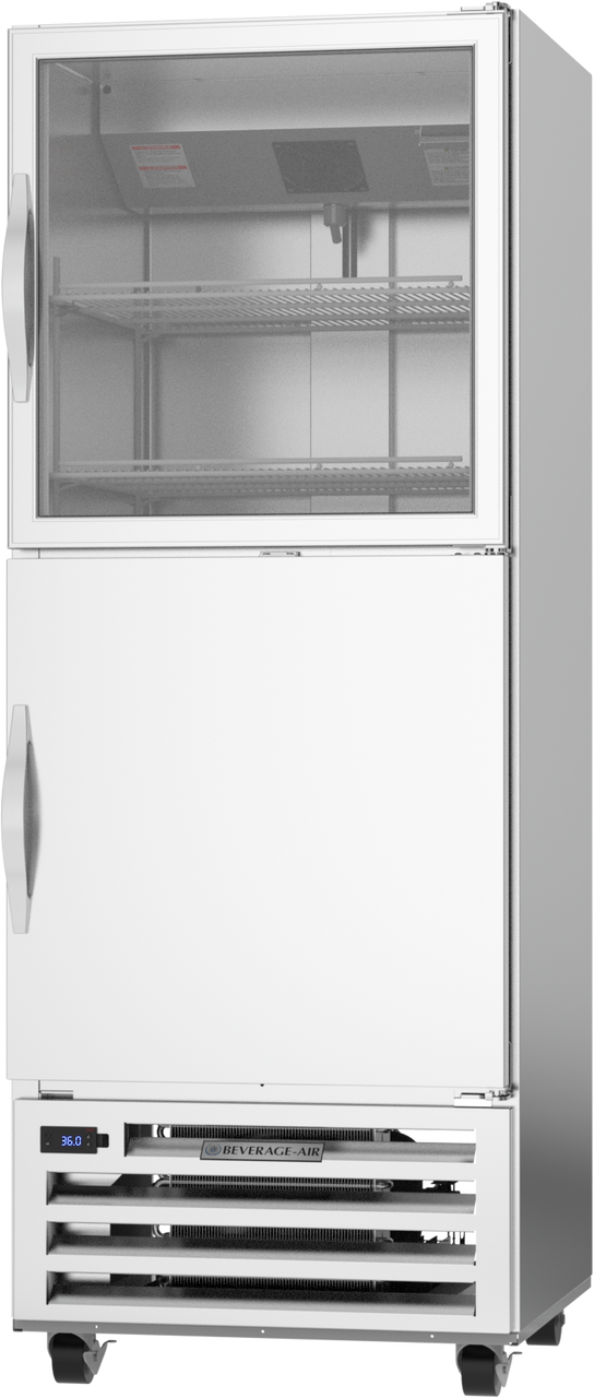 RI18HC-HGS | RI Series Half Glass Half Solid Reach-In Refrigerator