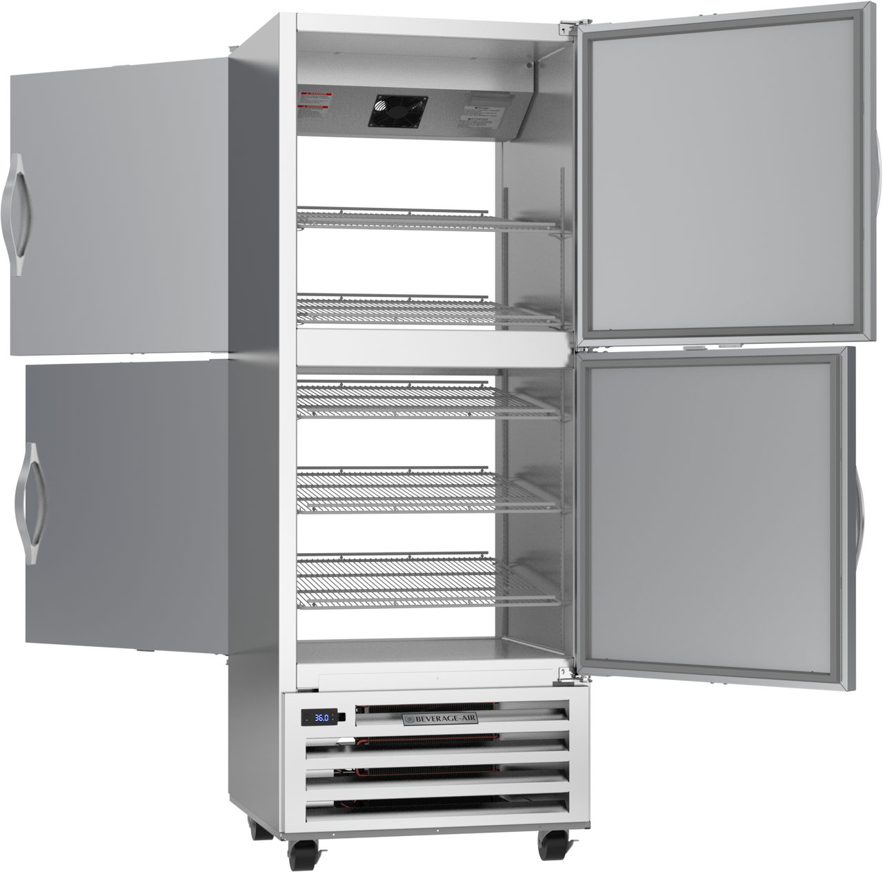 RID18HC-HS | RI Series Half Solid Pass-Thru Refrigerator