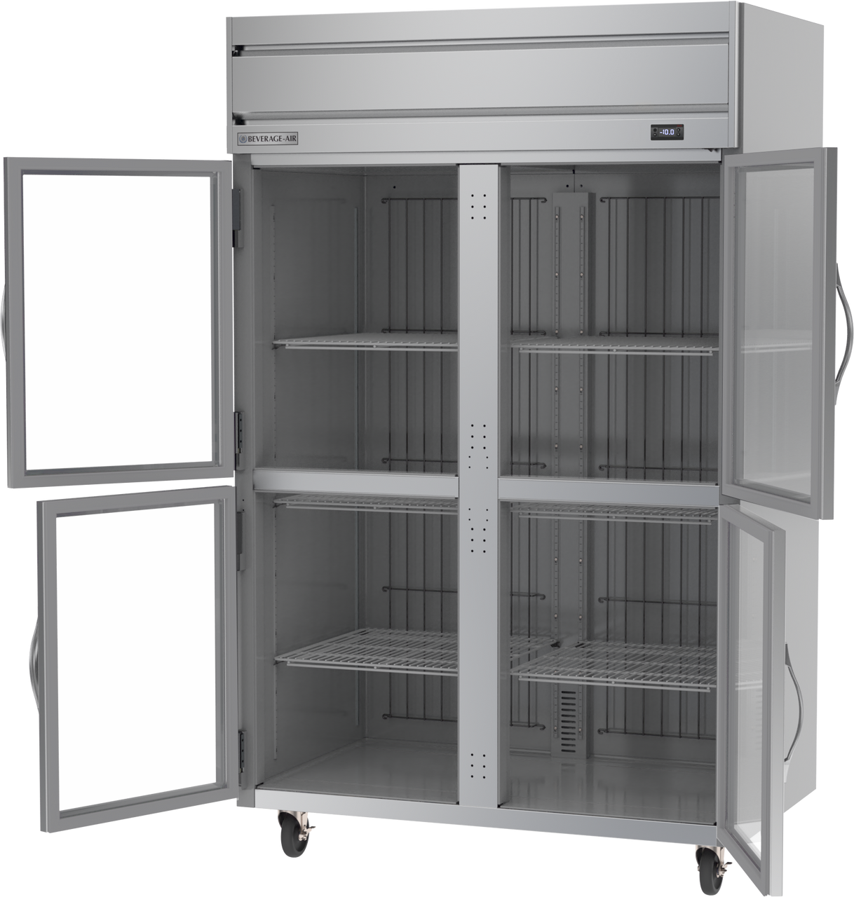 HF2HC-1HG | Horizon Top Mount Half Glass Double Door Reach-In Freezer