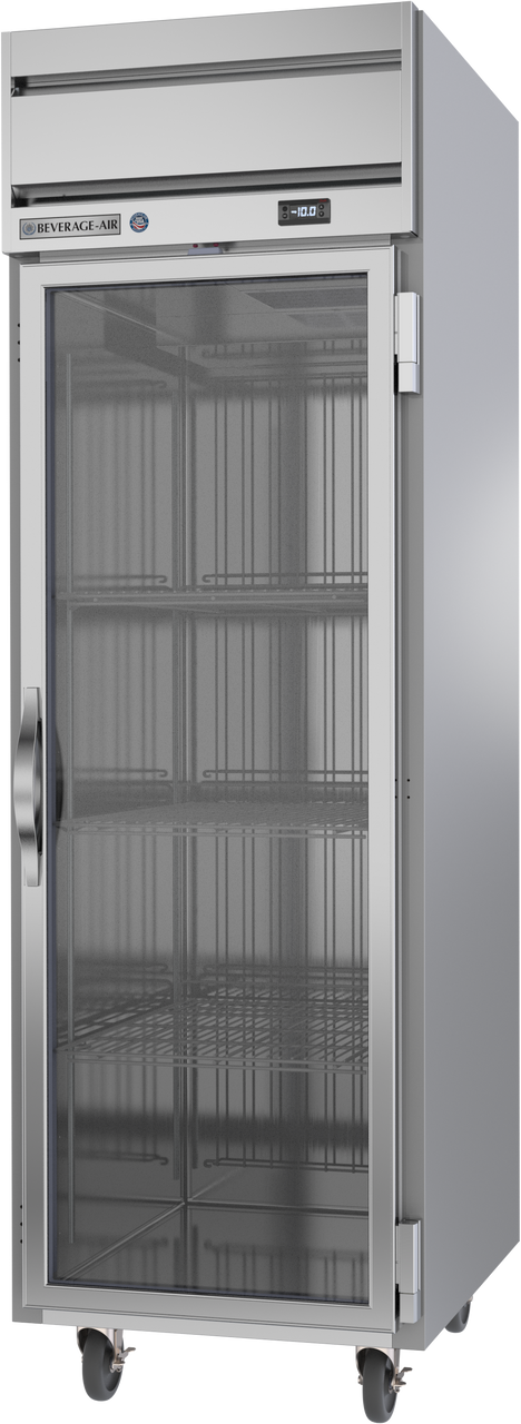 HFS1HC-1G | Horizon Top Mount Glass Door Reach-In Freezer