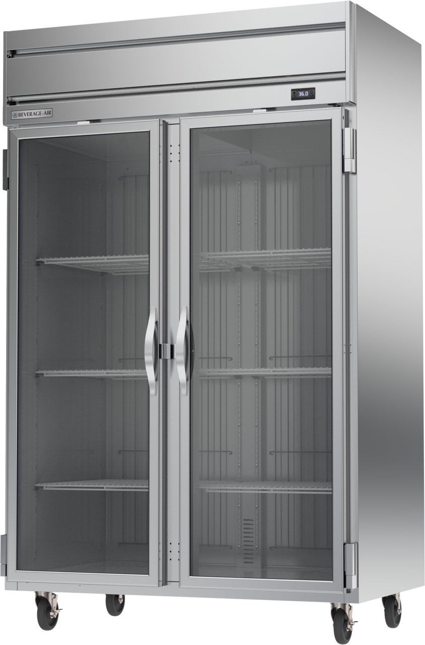 HRP2HC-1G | Horizon Top Mount Glass Double Door Reach-In Refrigerator