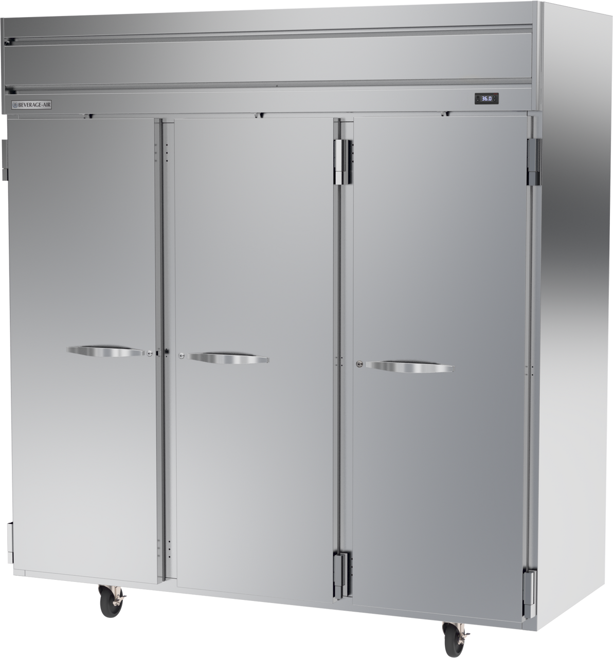 HRP3HC-1S | Horizon Top Mount Solid Triple Door Reach-In Refrigerator