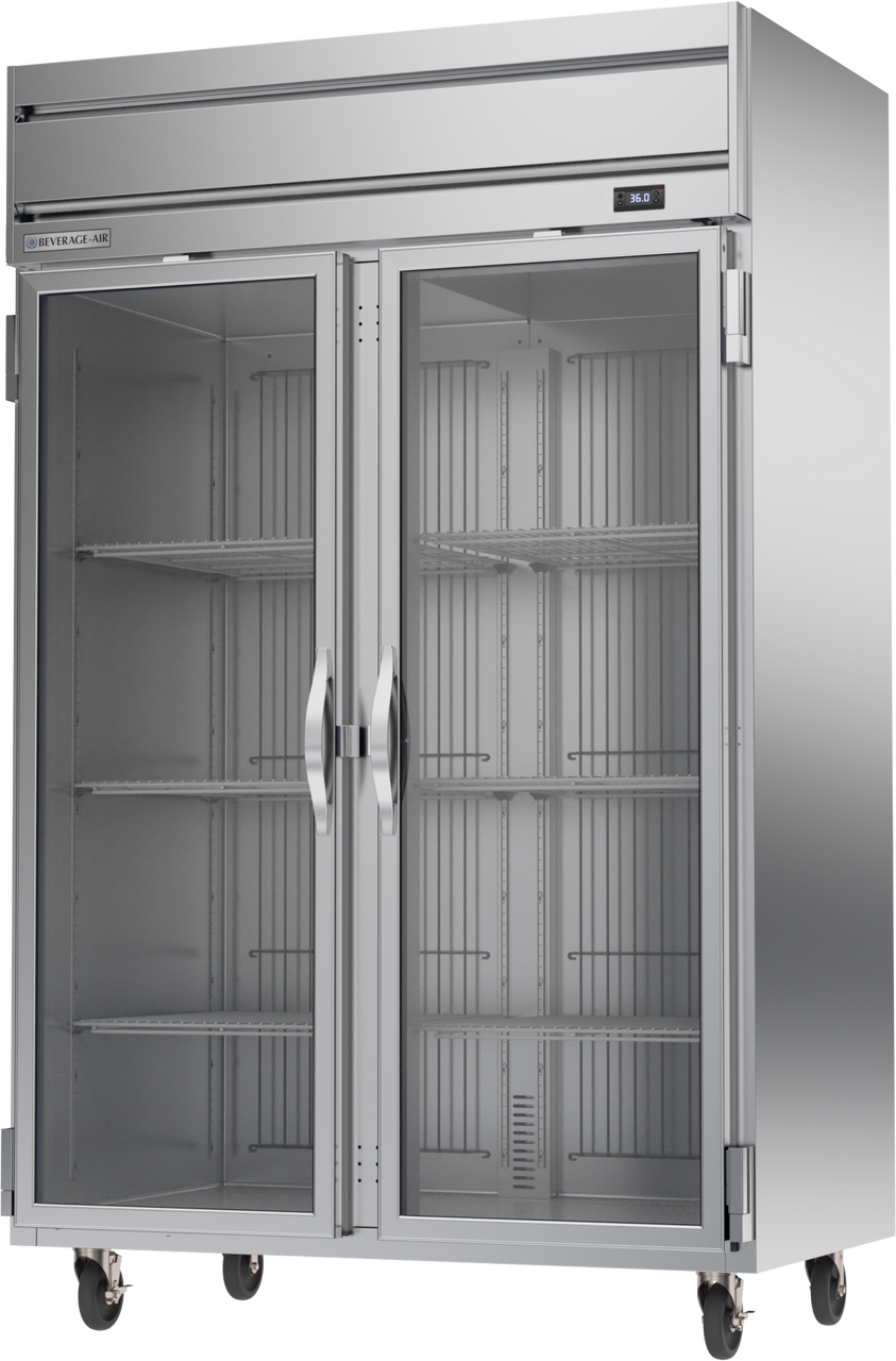 HRPS2HC-1G | Horizon Top Mount Glass Double Door Reach-In Refrigerator