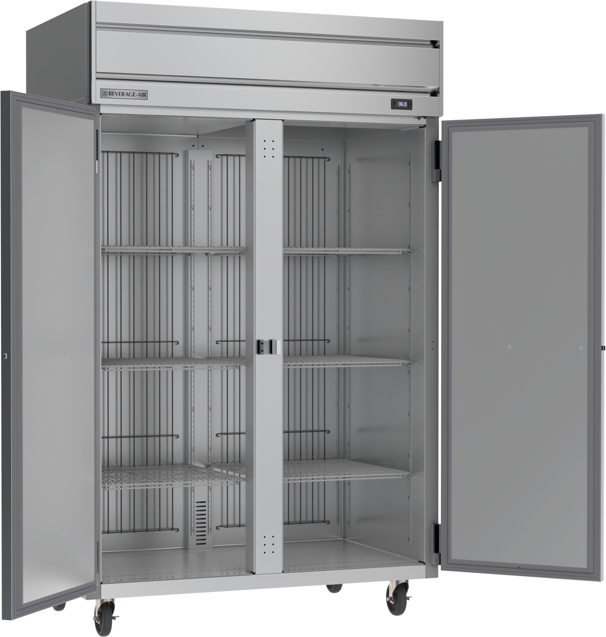 HRS2HC-1S | Horizon Top Mount Solid Double Door Reach-In Refrigerator