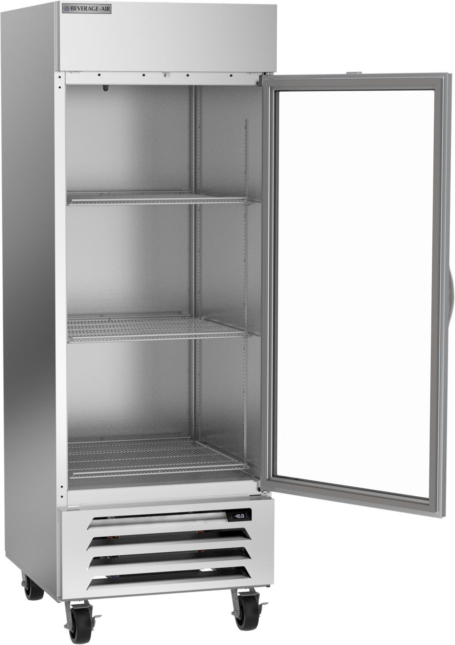 HBF27HC-1-G | Horizon Bottom Mount Glass Door Reach-In Freezer