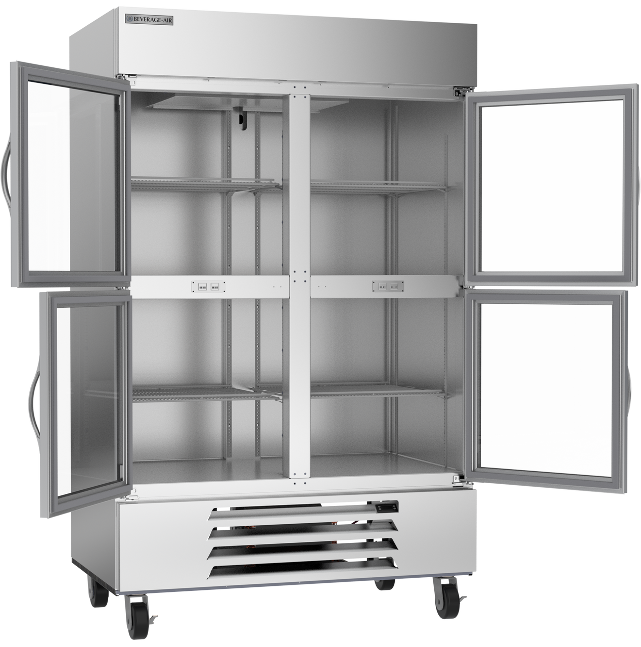 HBF49HC-1-HG | Horizon Bottom Mount Half Glass Door Reach-In Freezer