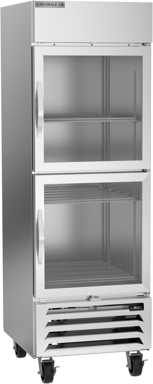 HBR23HC-1-HG | Horizon Bottom Mount Half Glass Door Reach-In Refrigerator