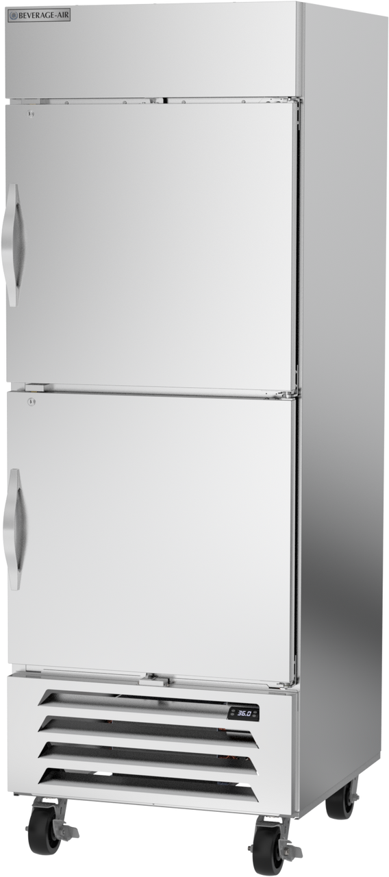 HBR27HC-1-HS | Horizon Bottom Mount Half Solid Door Reach-In Refrigerator