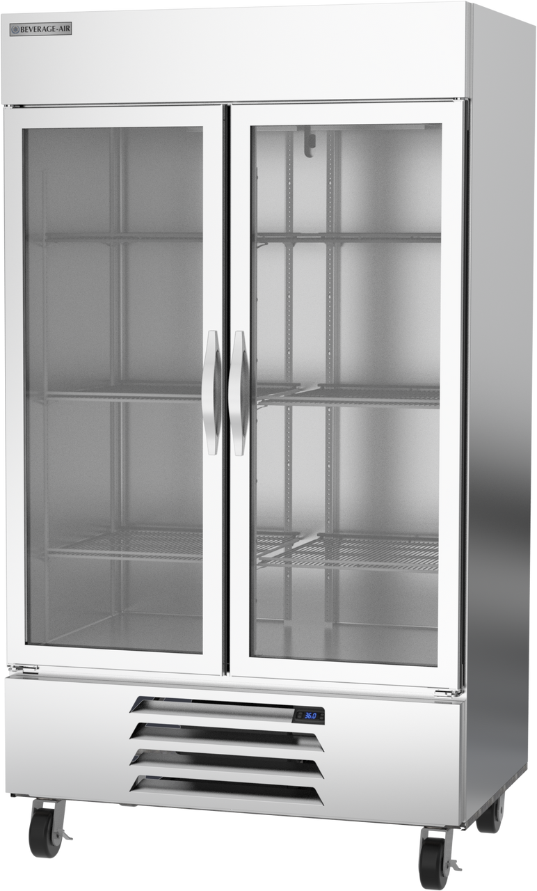 HBR44HC-1-G | Horizon Bottom Mount Glass Door Reach-In Refrigerator