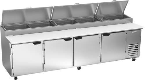 DP119HC | 119" Four Door Pizza Prep Table