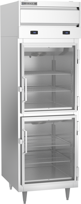 PRF12-12HC-1HG | P Series Half Glass Door Dual-Temps Reach-In Refrigerator/Freezer