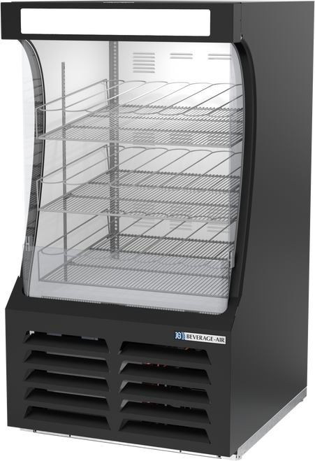 BZ13HC-1-B | Breeze Open-Air Merchandiser in Black