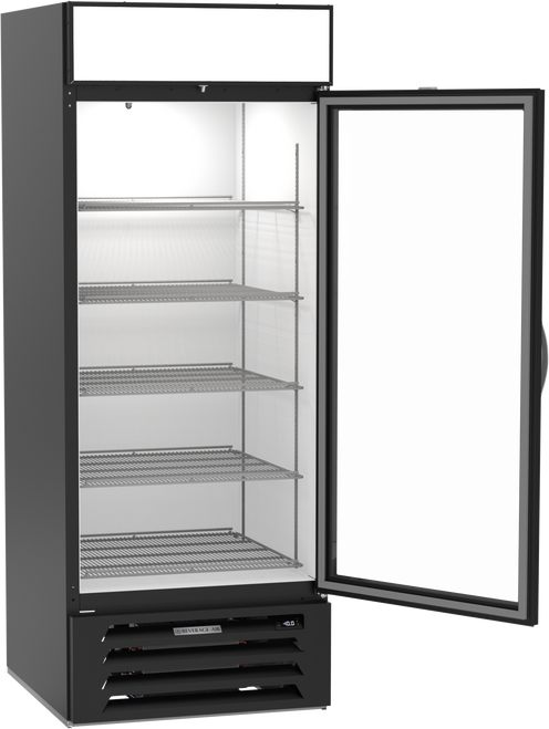 MMF27HC-1-B | MarketMax Glass Door Merchandiser Freezer in Black