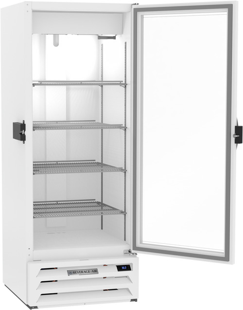 MMR12HC-1-W-IQ | MarketMax IQ Glass Door Merchandiser Refrigerator in White