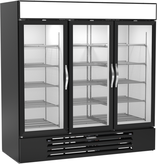 MMRR72HC-1-B-BW-WINE | MarketMax Dual-Temp Wine Refrigerator in Black