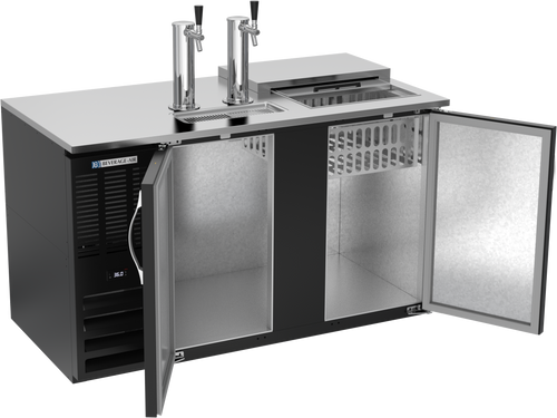 DD58HC-C-B | 58" Club Top Direct Draw Dispenser in Black