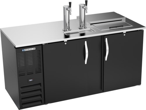 DD68HC-C-B | 68" Club Top Direct Draw Dispenser in Black