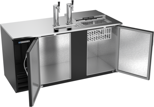 DD68HC-C-B | 68" Club Top Direct Draw Dispenser in Black