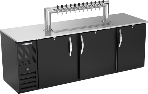 DD94HC-B-12T | 94" Twelve Tap Direct Draw Dispenser in Black