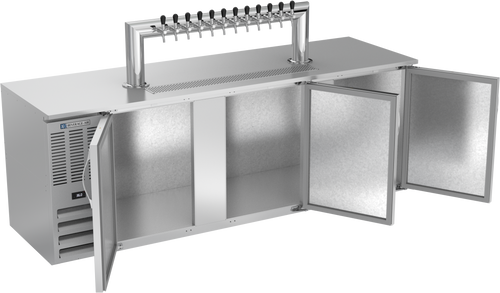 DD94HC-S-12T | 94" Twelve Tap Direct Draw Dispenser in Stainless Steel