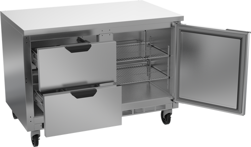 WTFD48AHC-2-FLT | 48" Worktop Two Drawer One Door Freezer with Flat Top